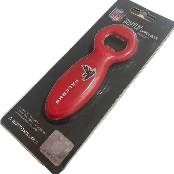 New! Atlanta Falcons‎ Red Talking Bottle Opener - NFL - Picture 1 of 2